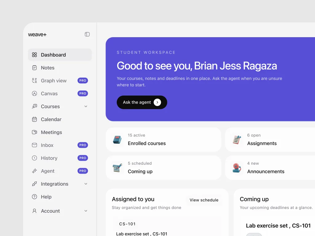 weave+ academy screenshot 2