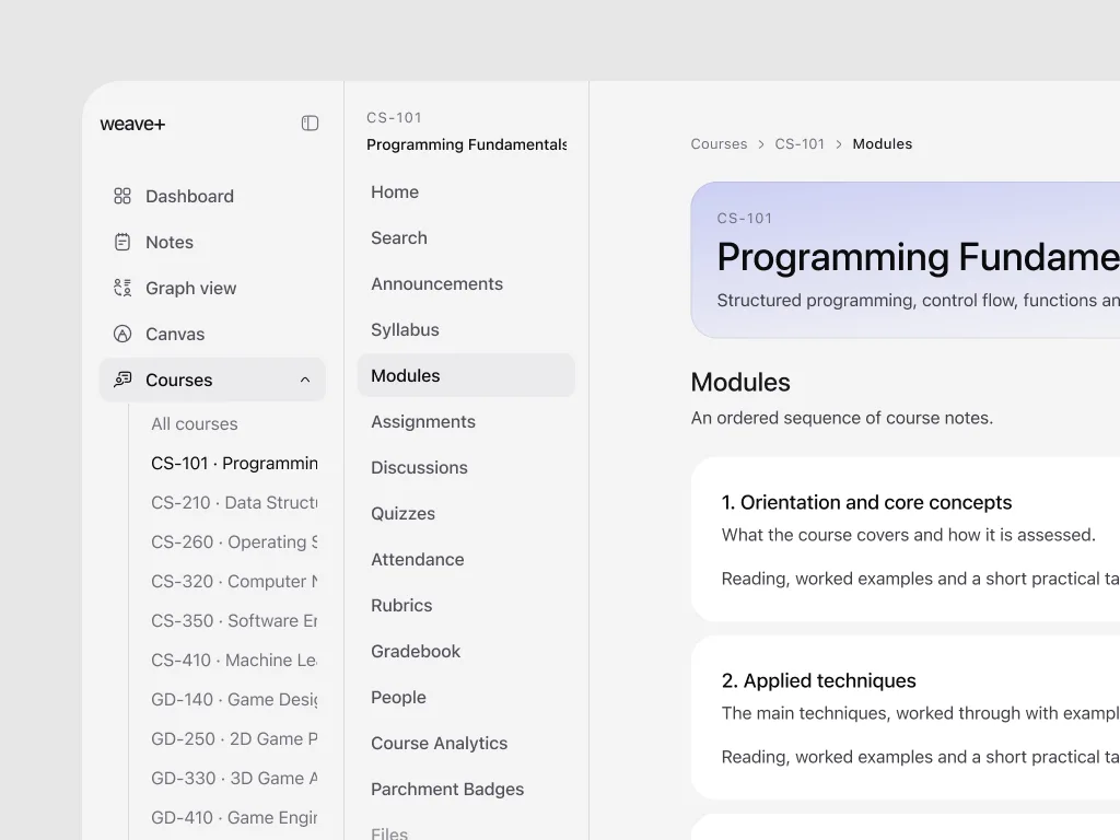 weave+ academy screenshot 4