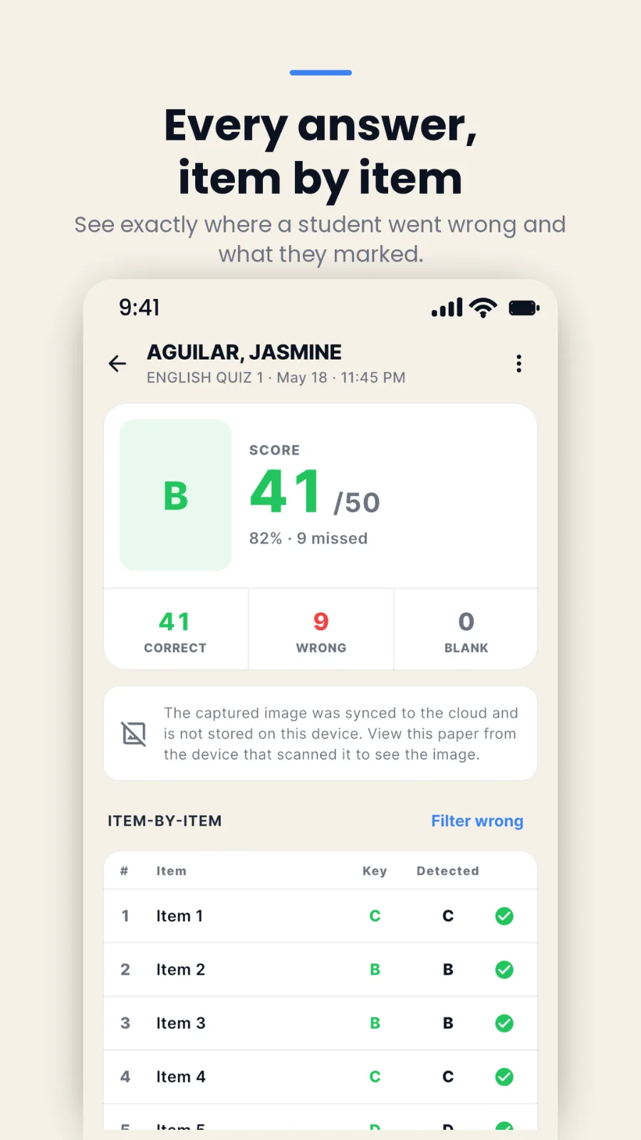 Kwagly: Answer Sheet Grader screenshot 4