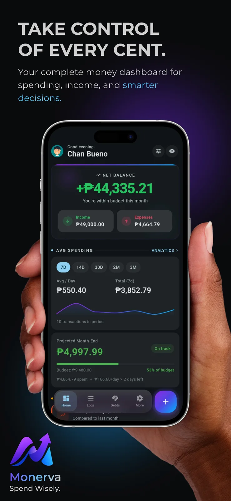 Monerva: Spend Wisely screenshot 4