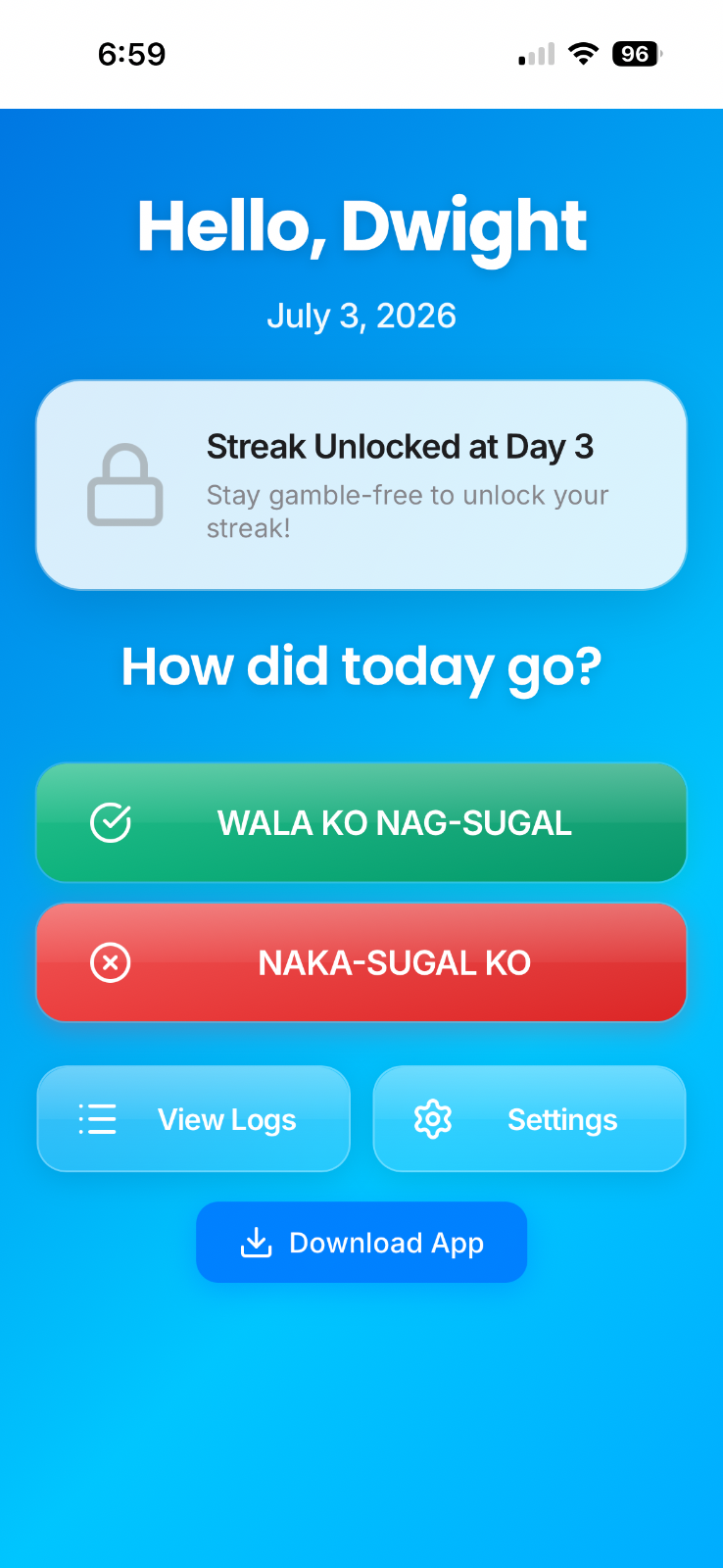 NoMoreBets screenshot 2