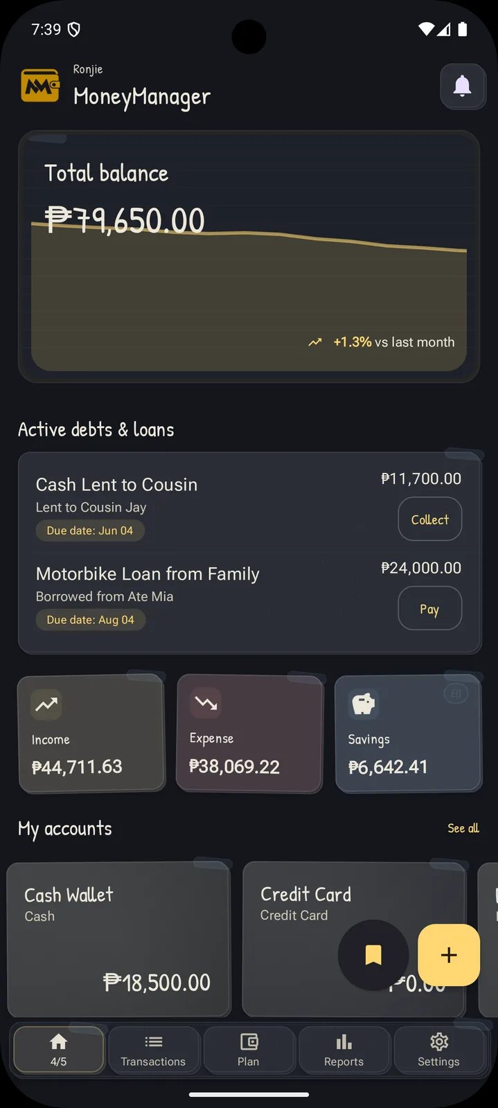 Money Manager: Expense Tracker screenshot 1