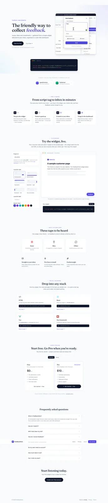 FeedbackHere screenshot 1