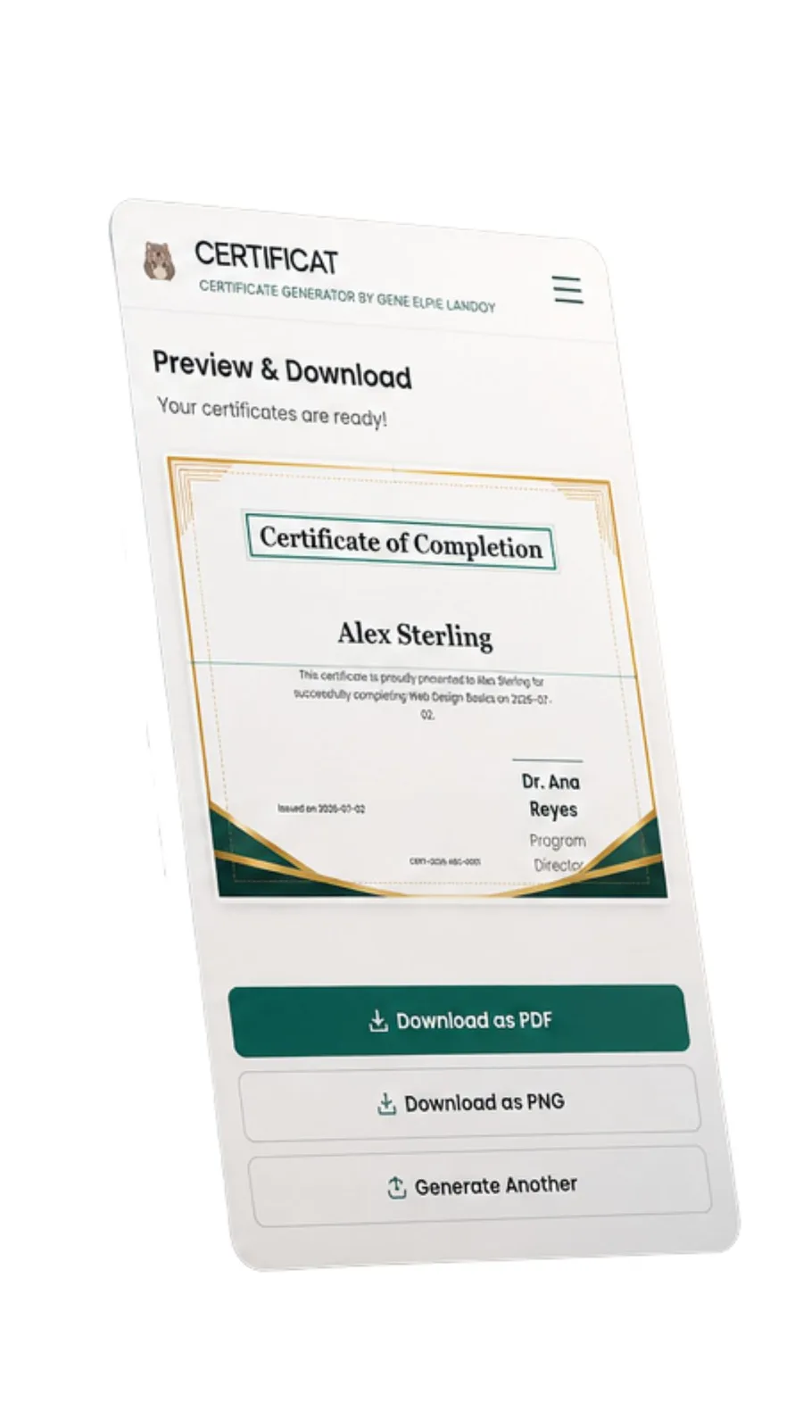 CertifCat screenshot 3