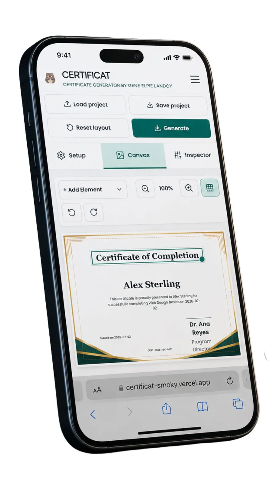 CertifCat screenshot 1