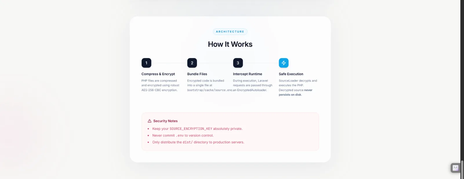 Laravel Source Encryptor screenshot 2