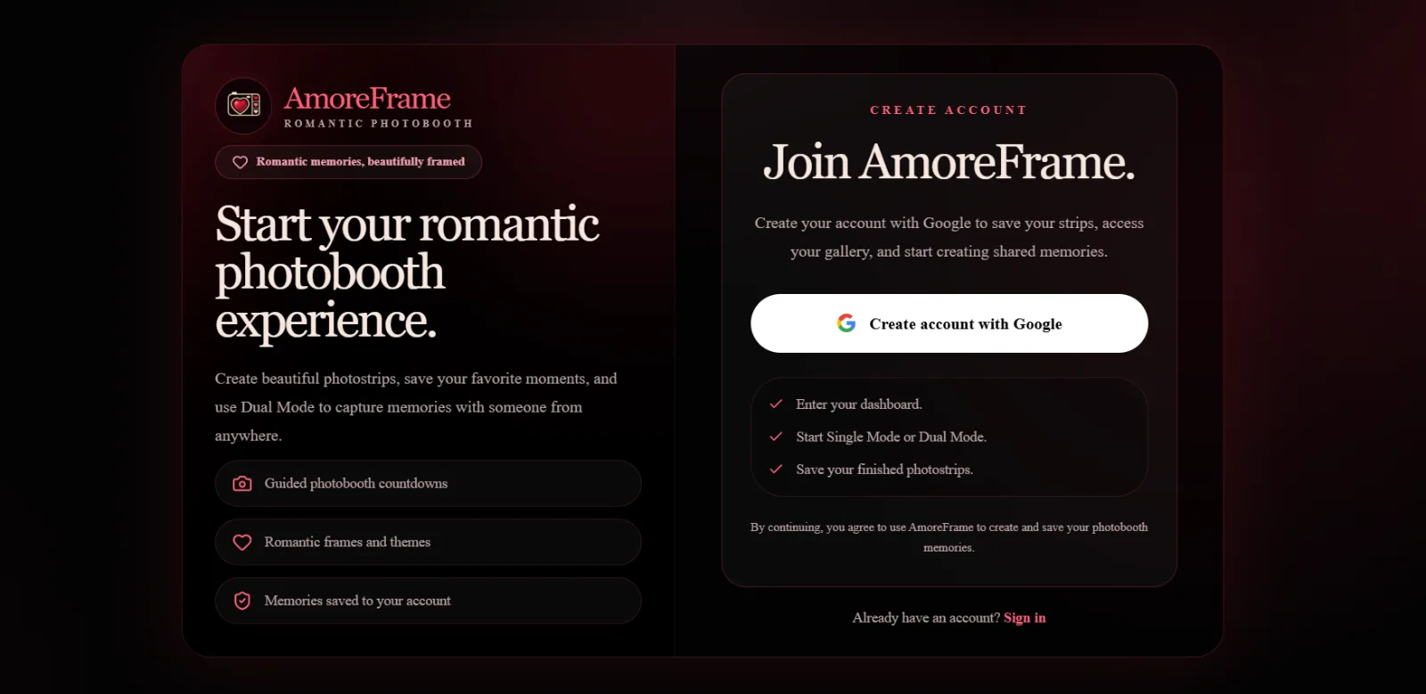 AmoreFrame screenshot 2