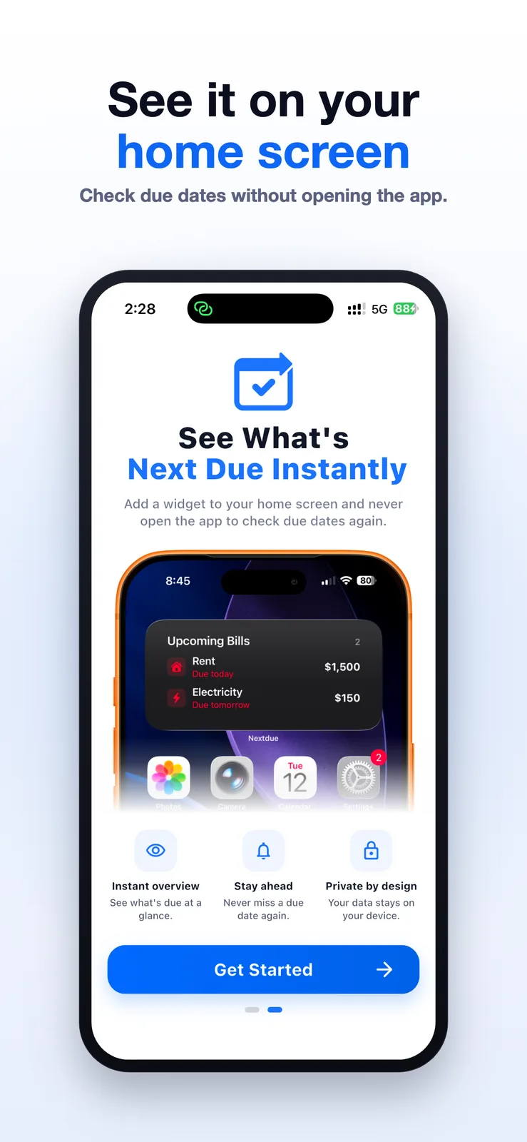 NextDue: Bill Tracker screenshot 2