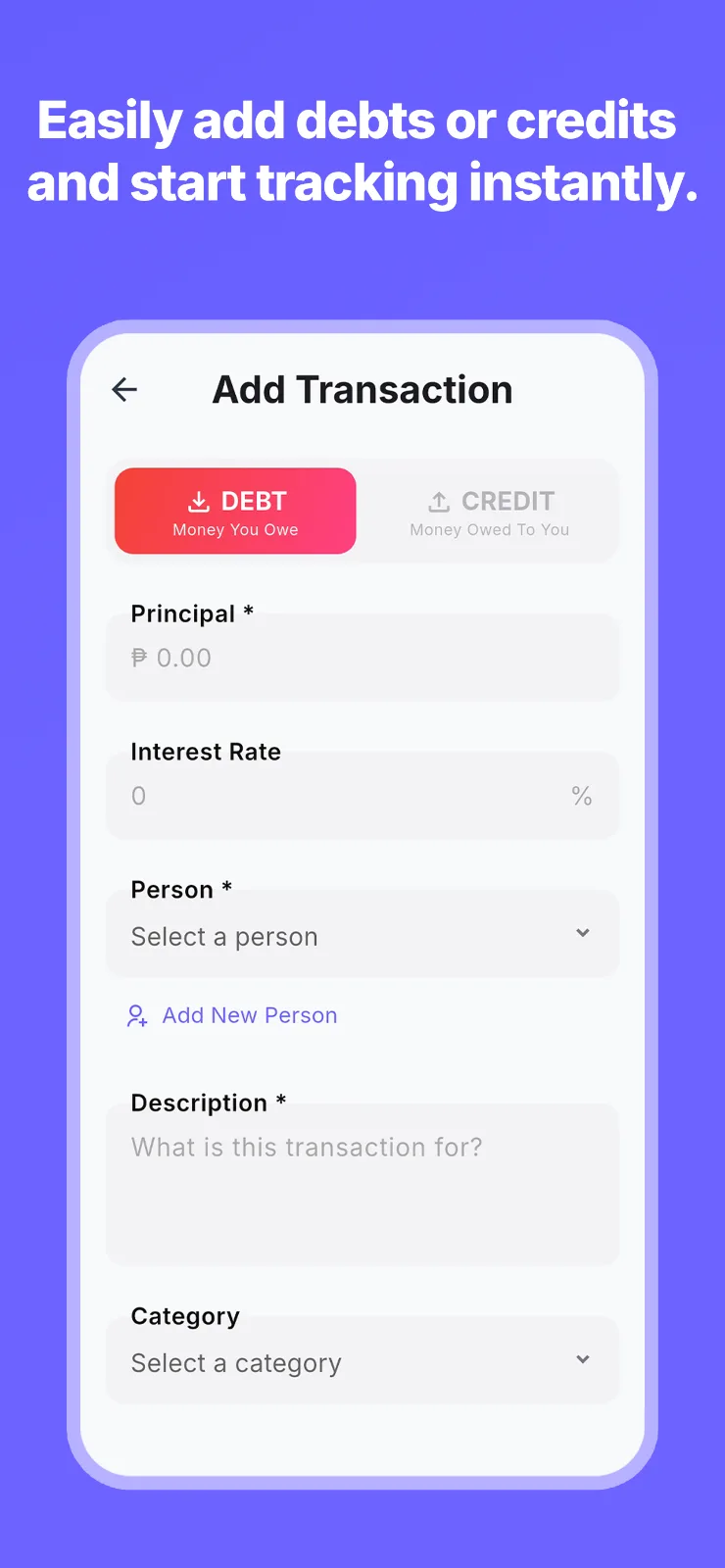 Utang: Credit & Debt Tracker screenshot 4