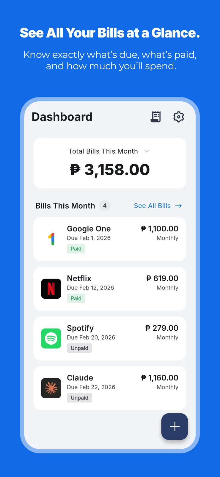 Judit: Bills & Subscriptions screenshot 4