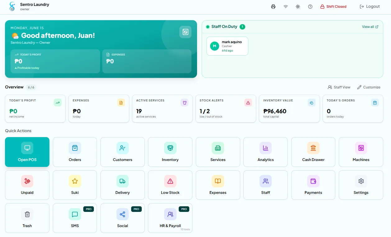 Sentro Laundry screenshot 1