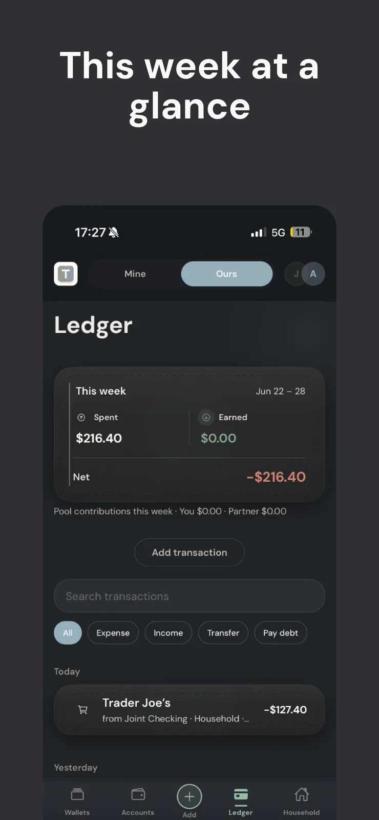 twofold - shared finances screenshot 4