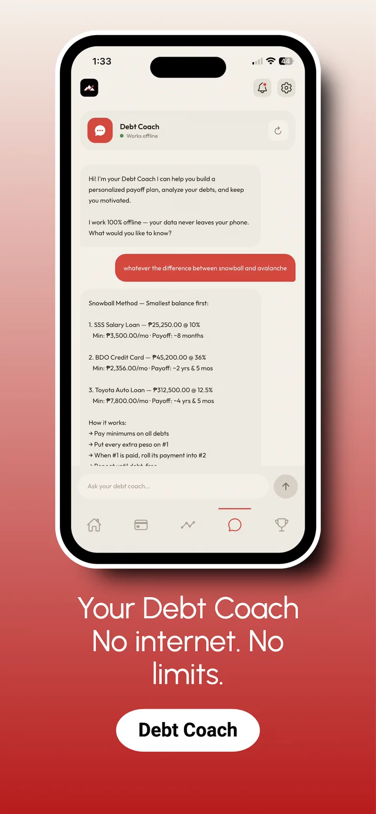 Climb - Debt Tracker screenshot 4