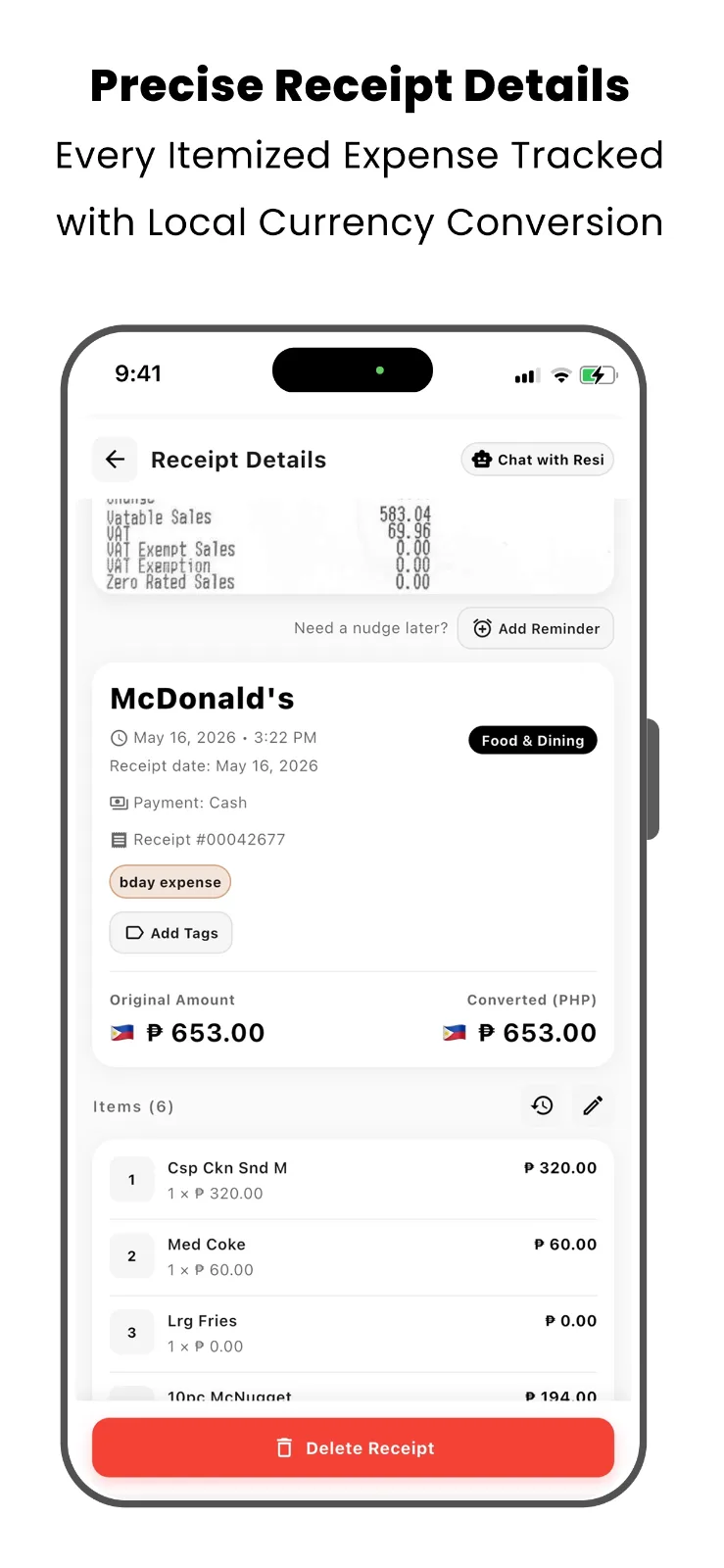 EasyReceipt Scanner screenshot 4