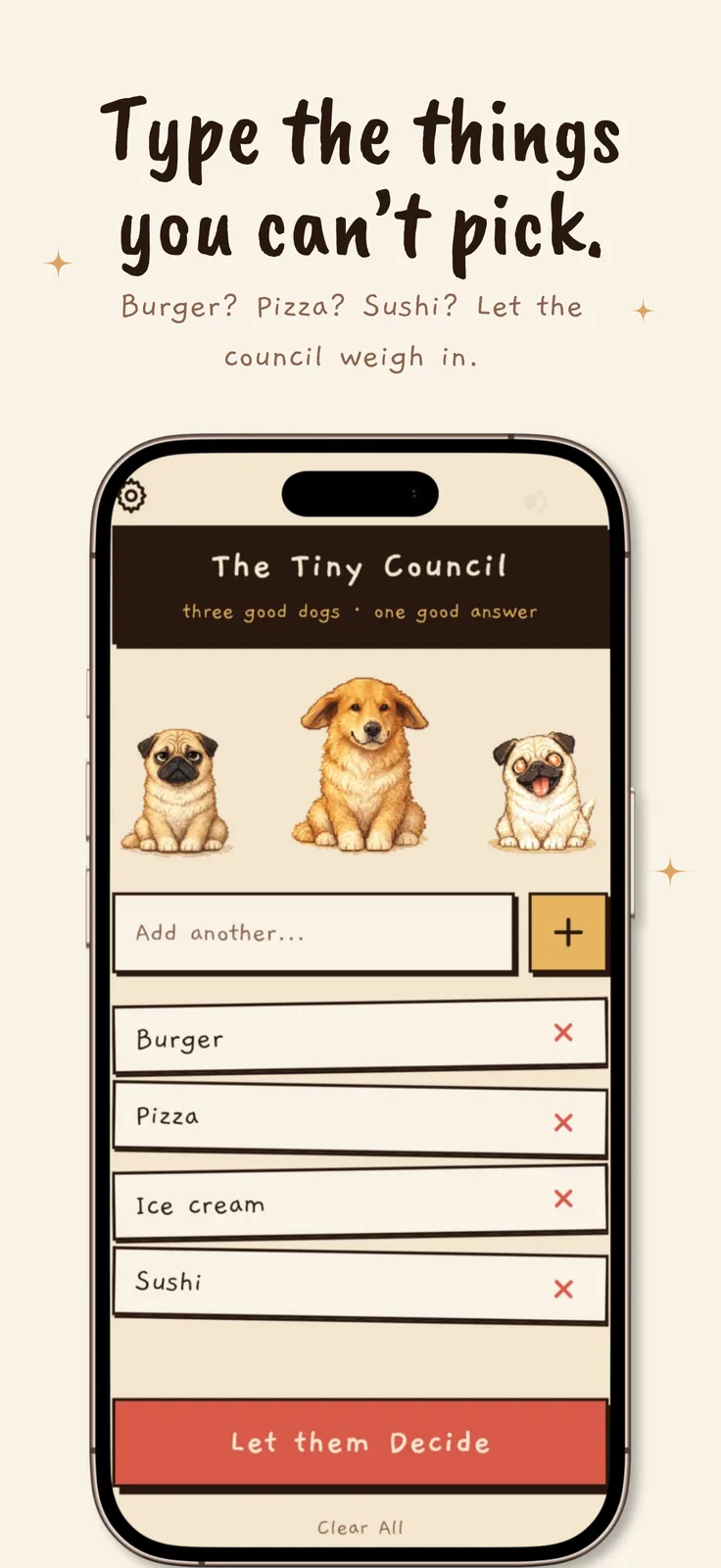 Tiny Council: Decide for Me screenshot 2