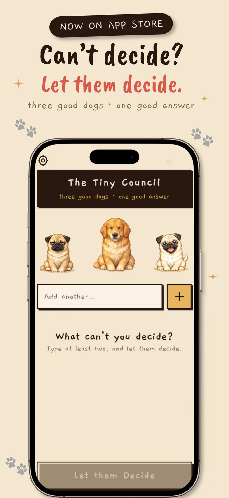 Tiny Council: Decide for Me screenshot 1