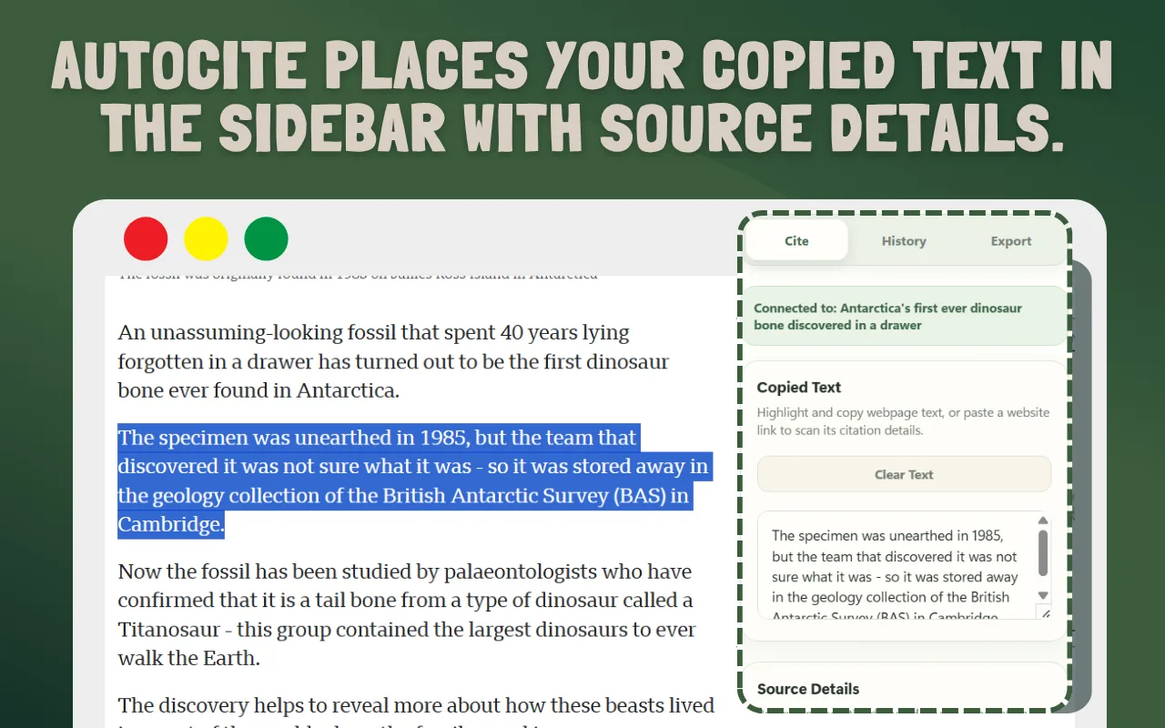 AutoCite screenshot 2