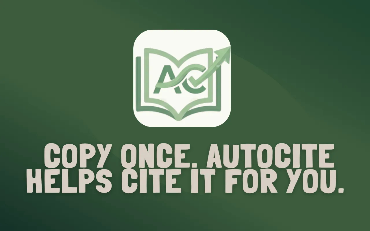 AutoCite screenshot 1