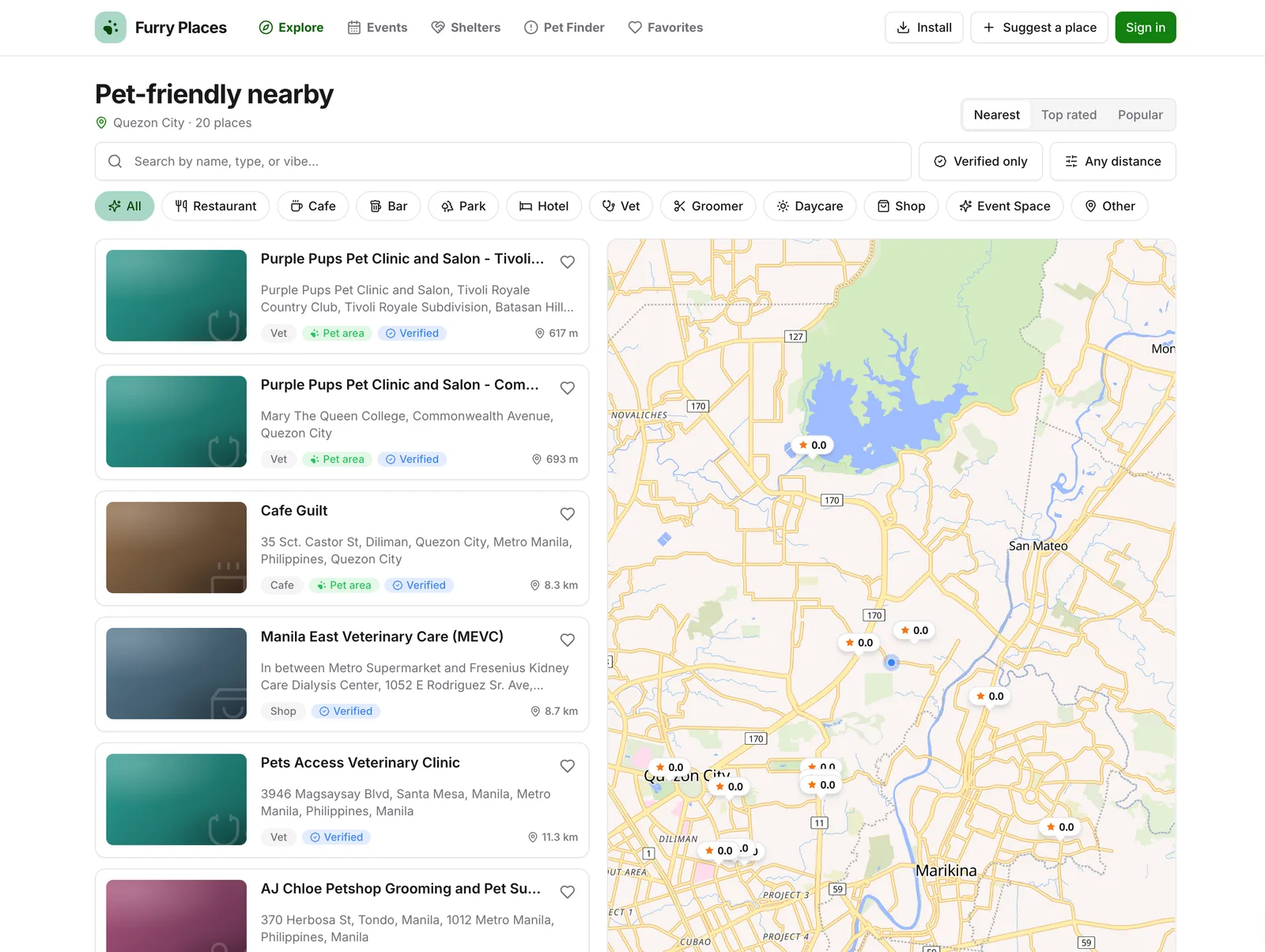 Furry Places screenshot 1