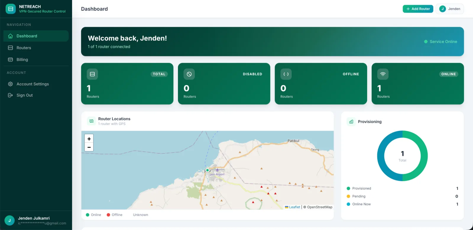 NETREACH screenshot 1