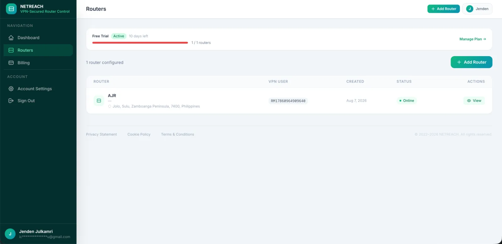 NETREACH screenshot 2