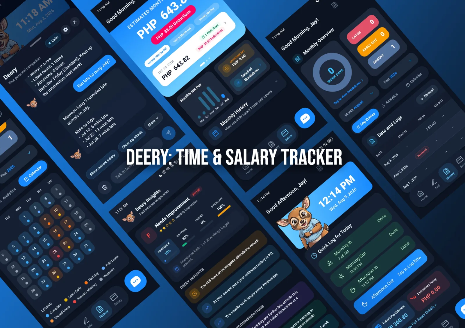 Deery: Time & Salary Tracker screenshot 2