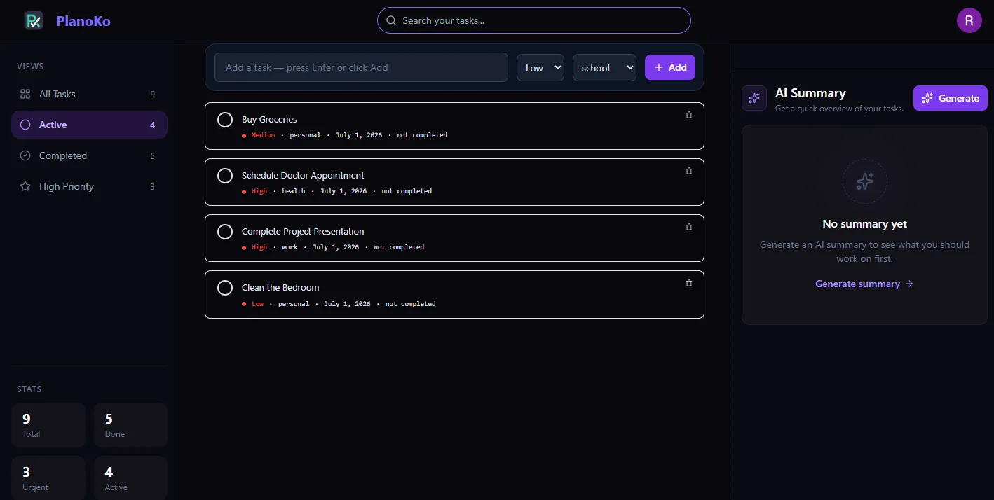 PlanoKo screenshot 2