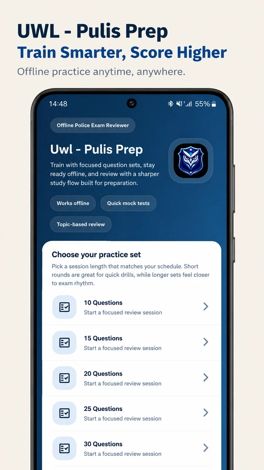 Uwl - Pulis Prep screenshot 1