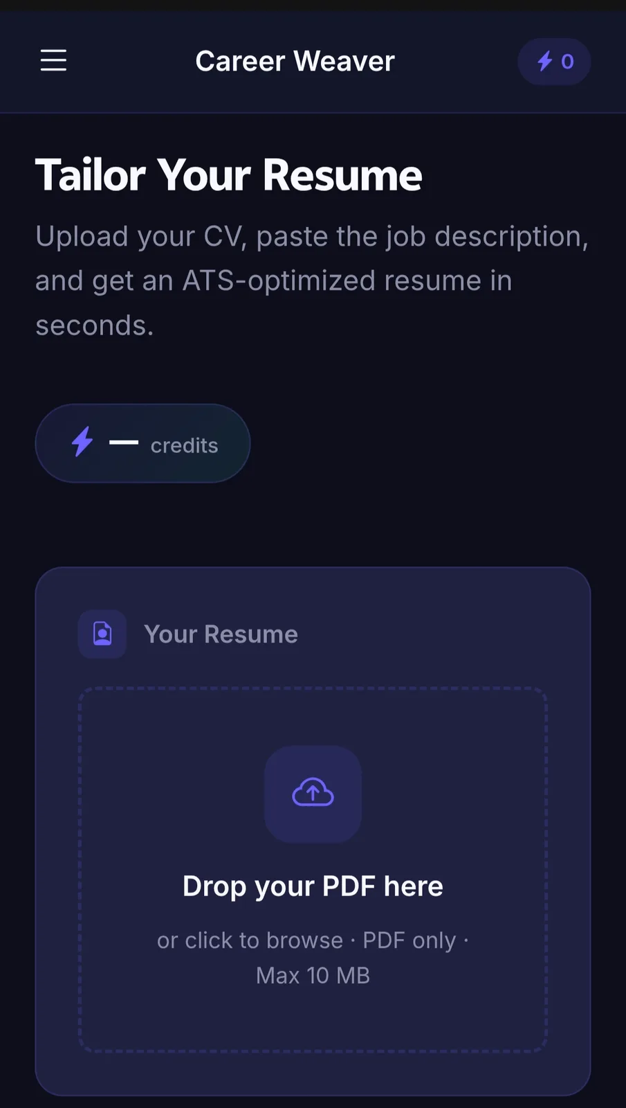 Career Weaver screenshot 1