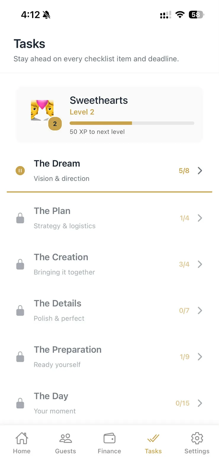 Nuptl - Wedding Planning App screenshot 1