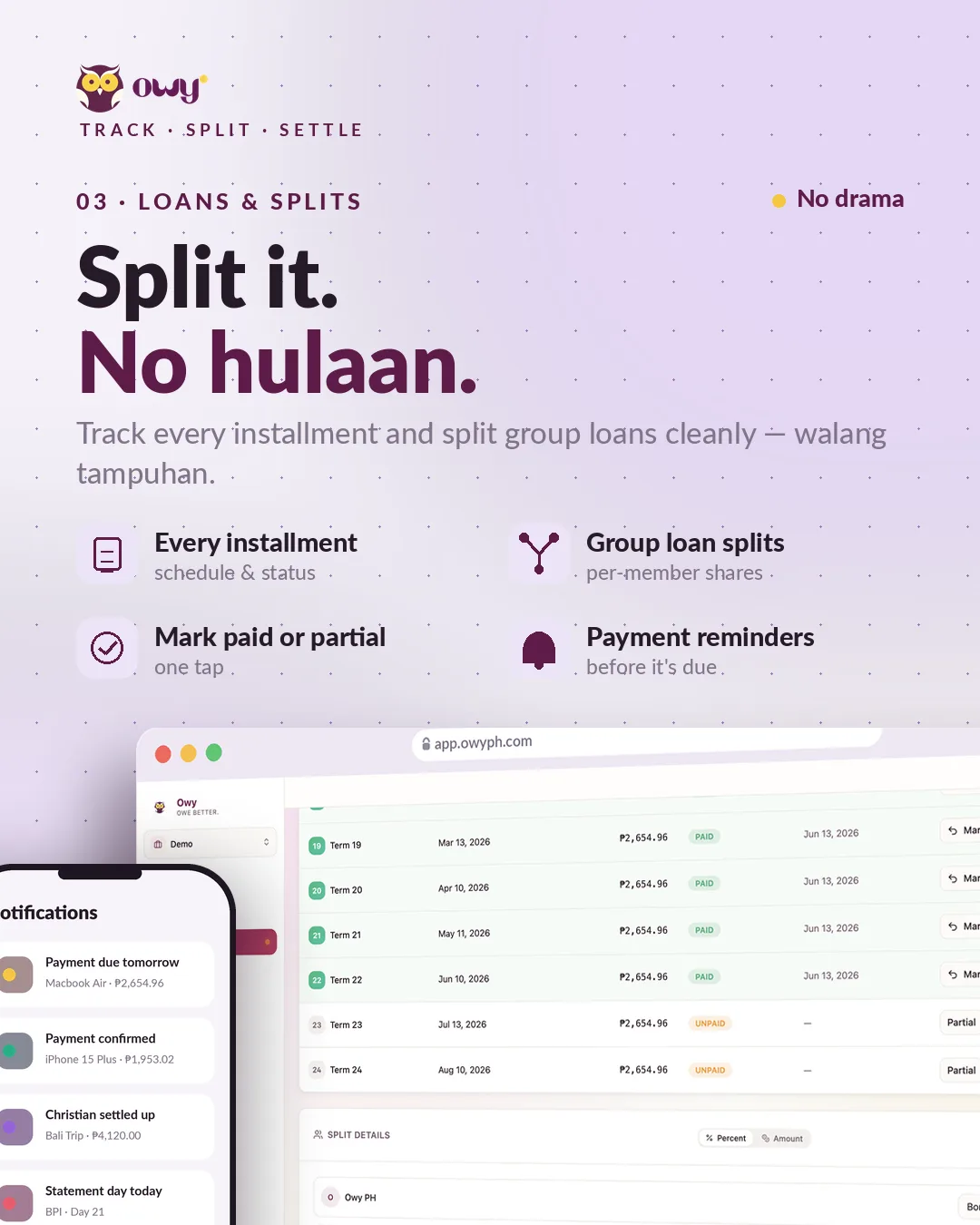 Owy -  Debt Tracker screenshot 4