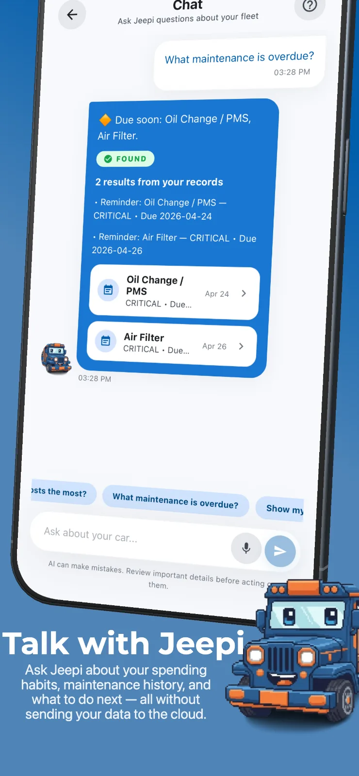 Jeepi - Auto Tracker screenshot 3