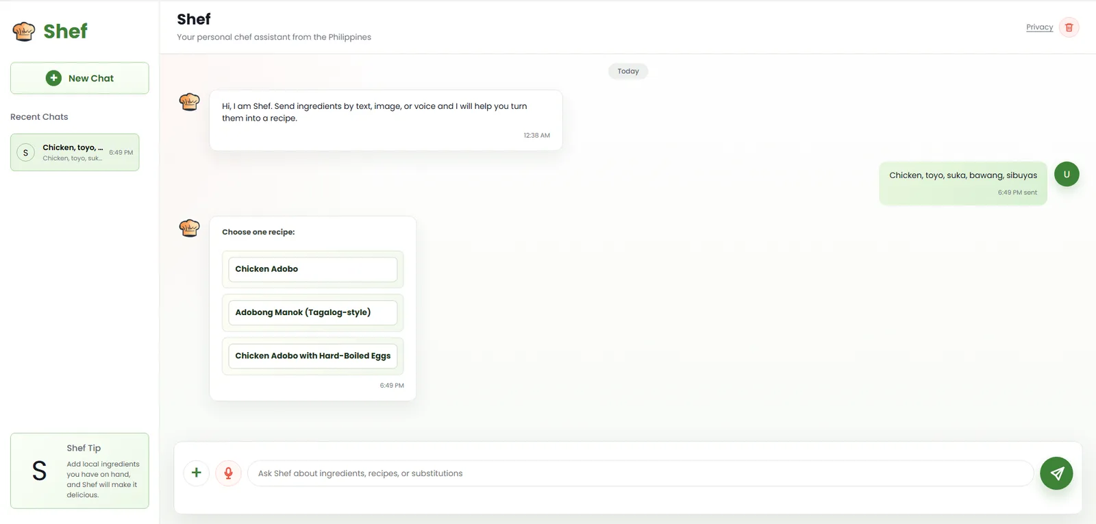 Shef screenshot 1