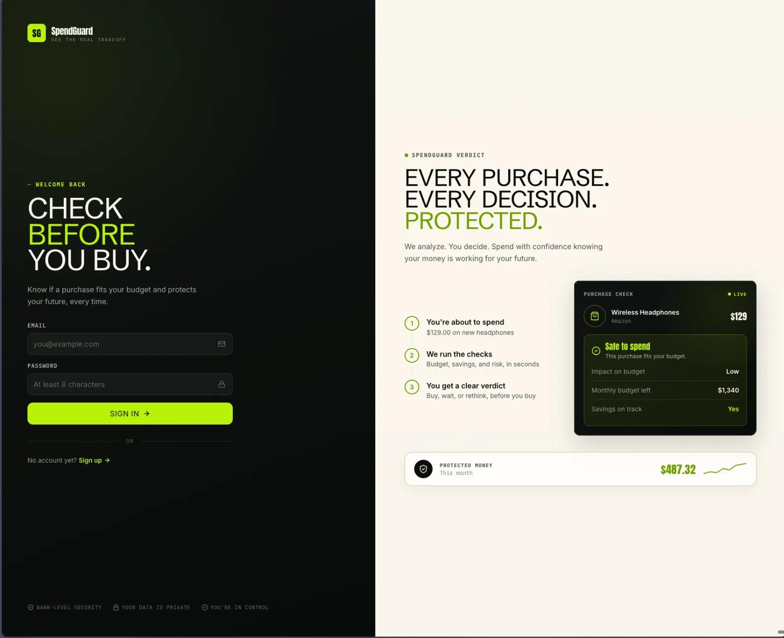 SpendGuard screenshot 1