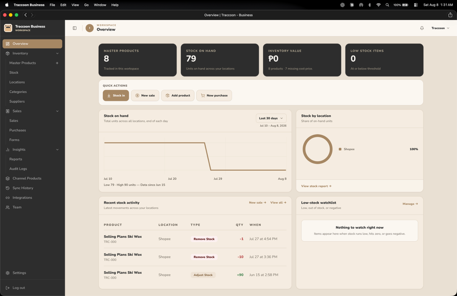 Traccoon - Business screenshot 3
