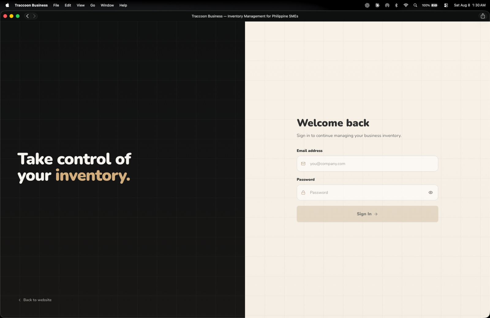 Traccoon - Business screenshot 2