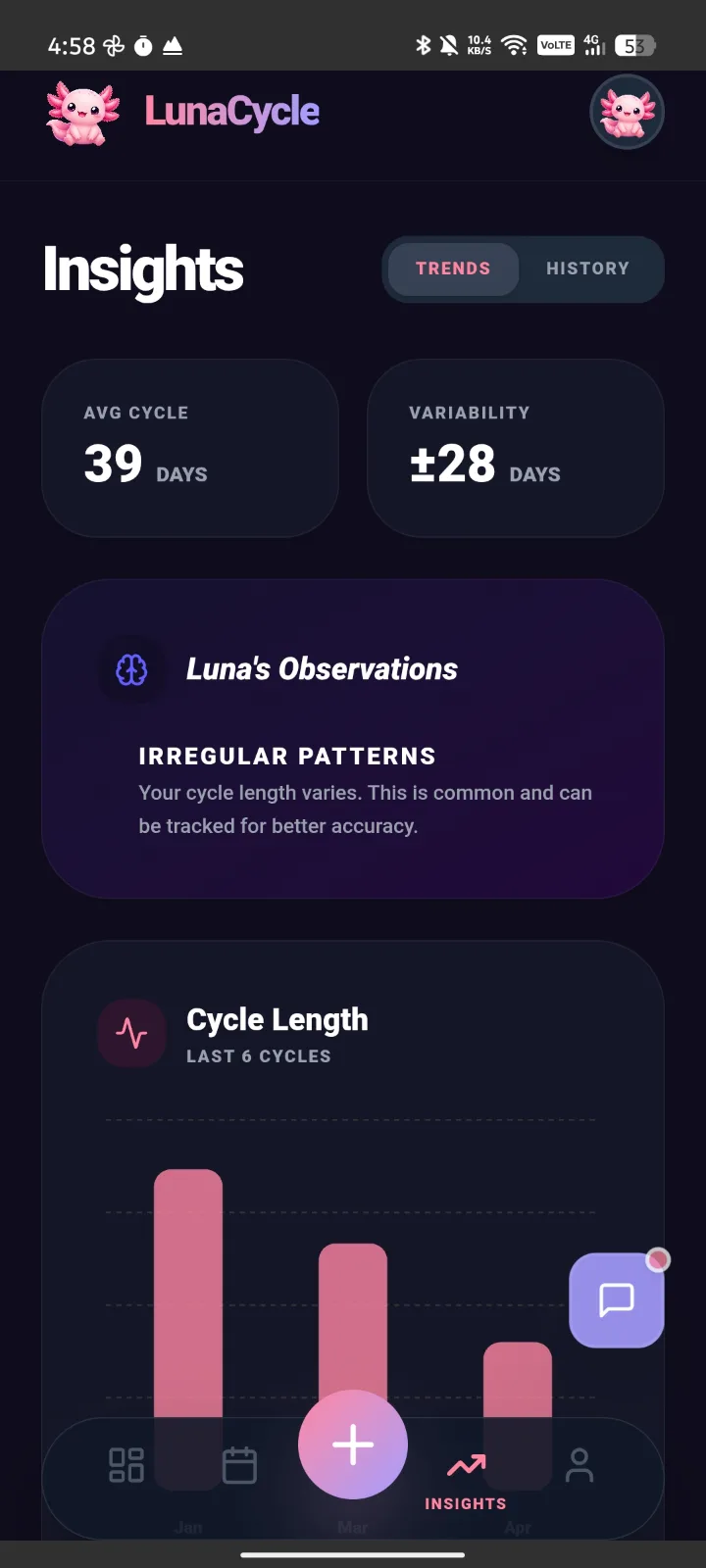 LunaCycle screenshot 3