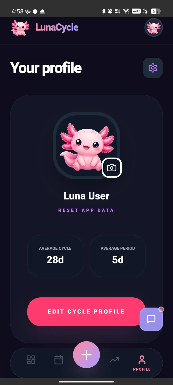 LunaCycle screenshot 4