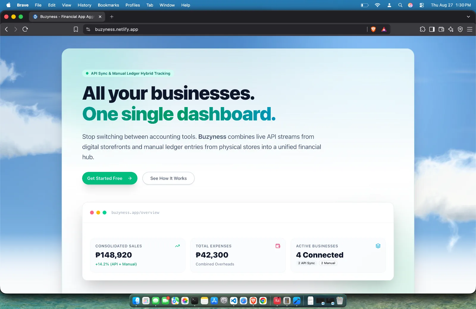 Buzyness Gives Multi-Business Owners One Dashboard for Sales, Expenses, and Profit Margins feature image