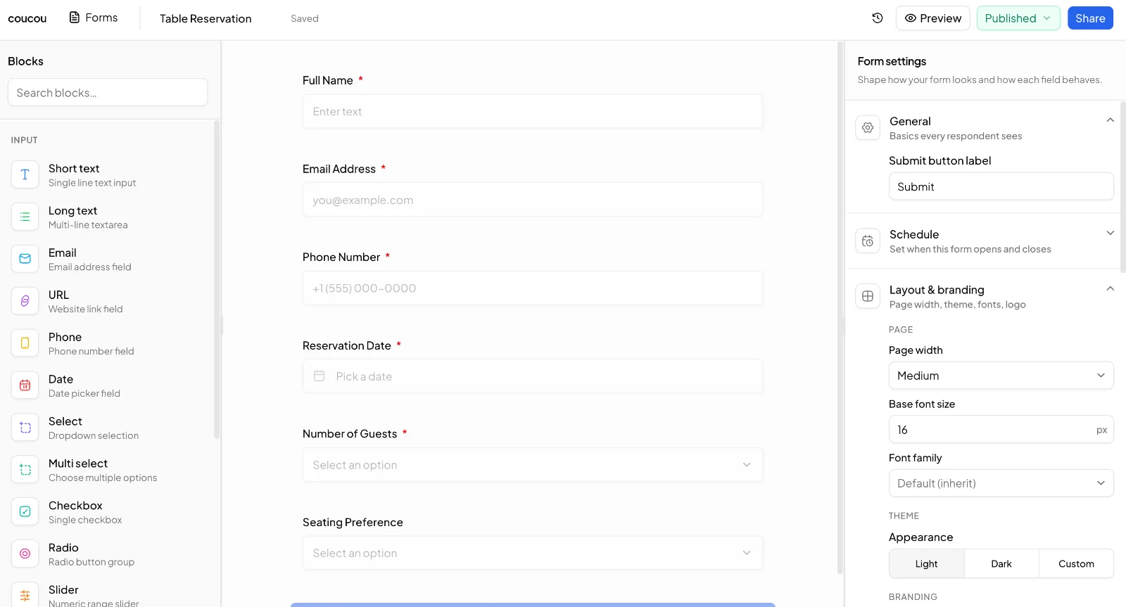coucou - form builder screenshot 4