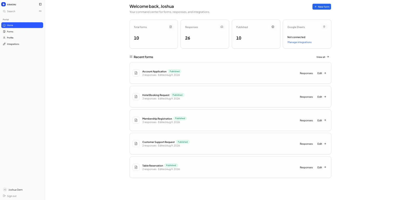 coucou - form builder screenshot 2