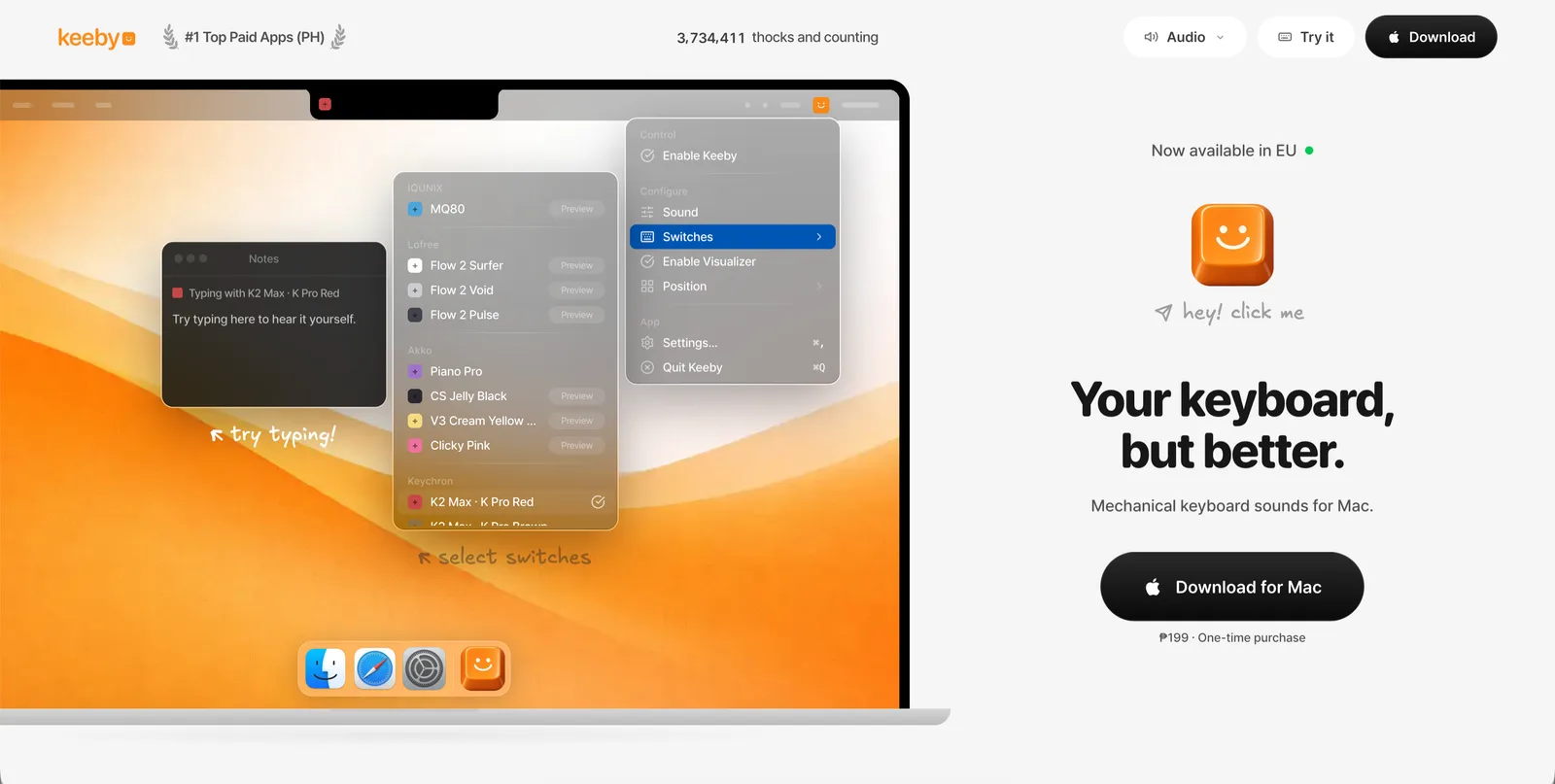 Keeby screenshot 1