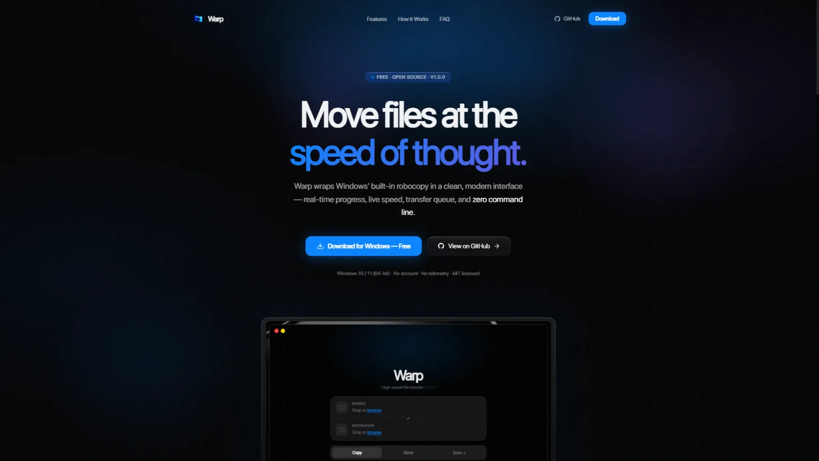 Warp screenshot 2