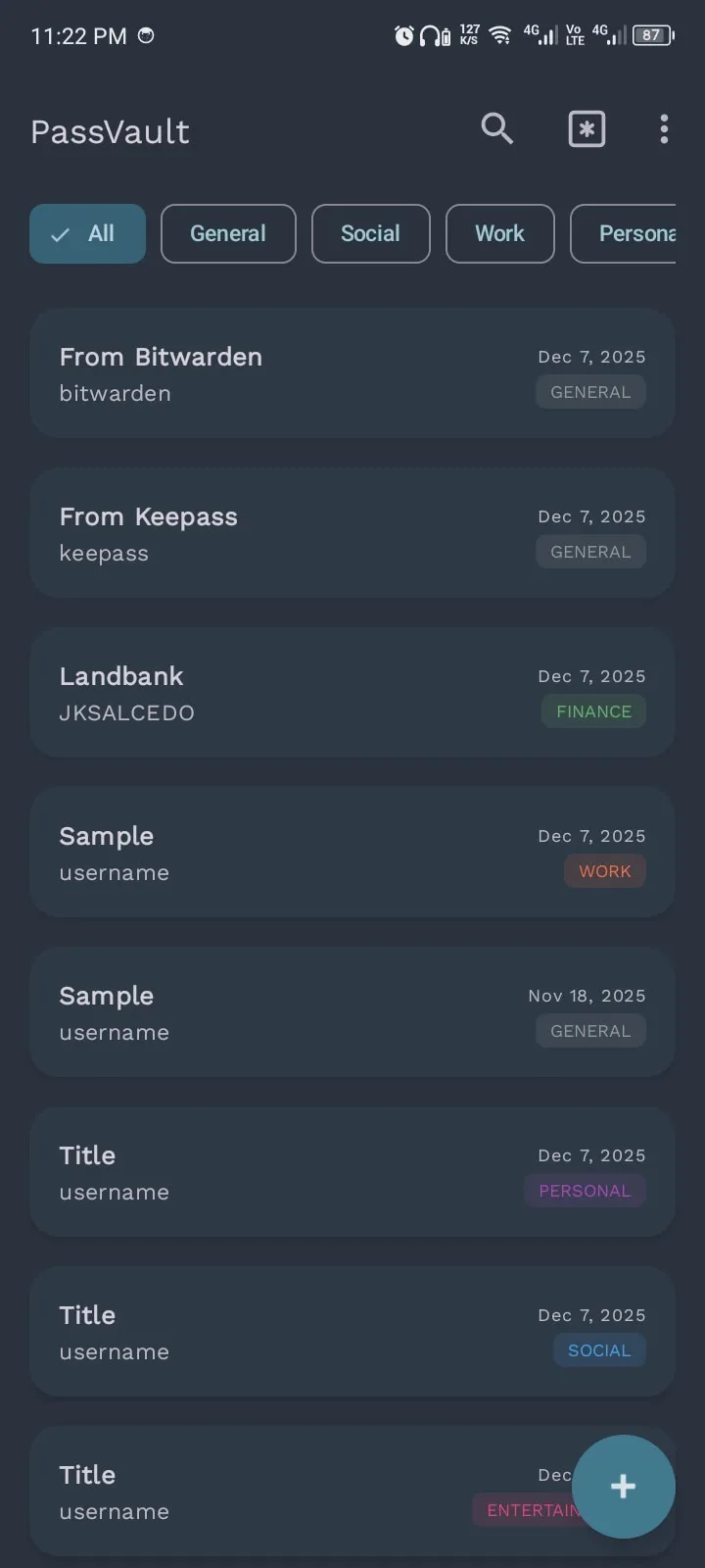 PassVault screenshot 2