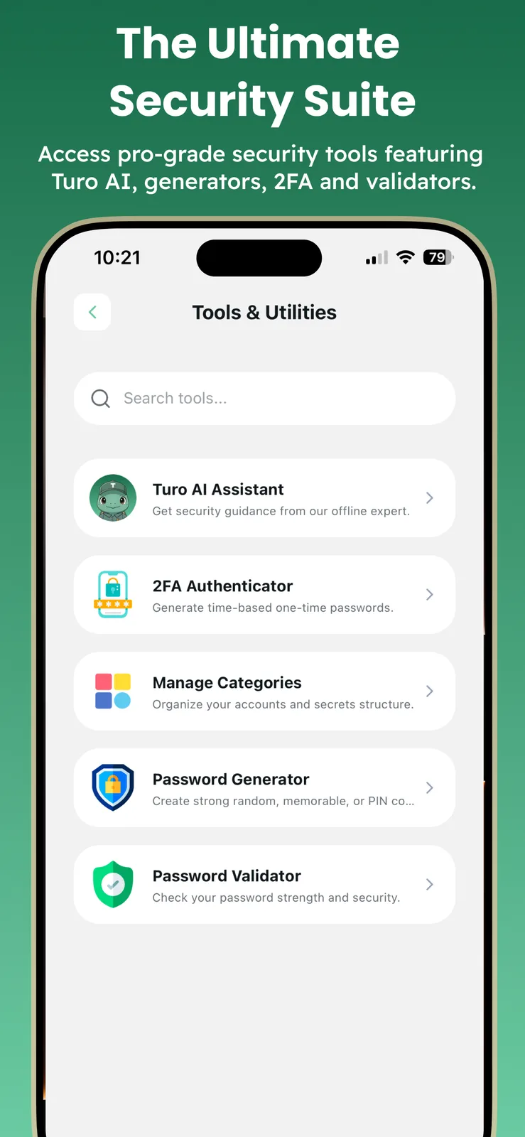 Turo - Password Manager screenshot 4