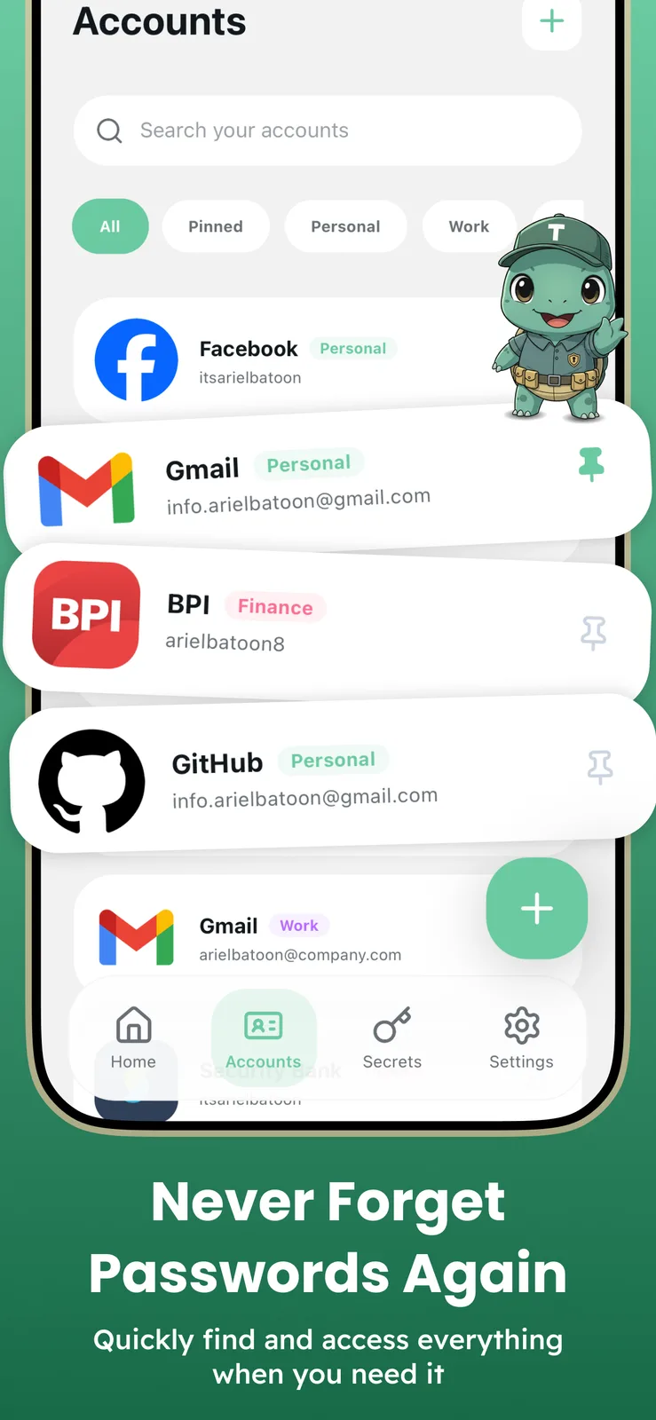 Turo - Password Manager screenshot 2