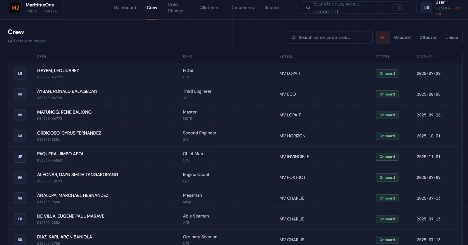 Maritimeone screenshot 2
