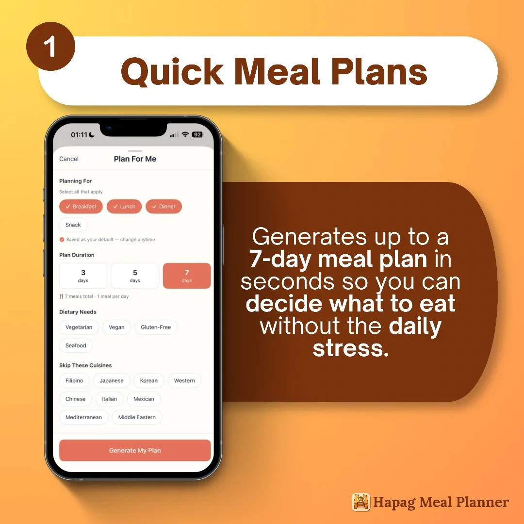 Hapag Meal Planner screenshot 3