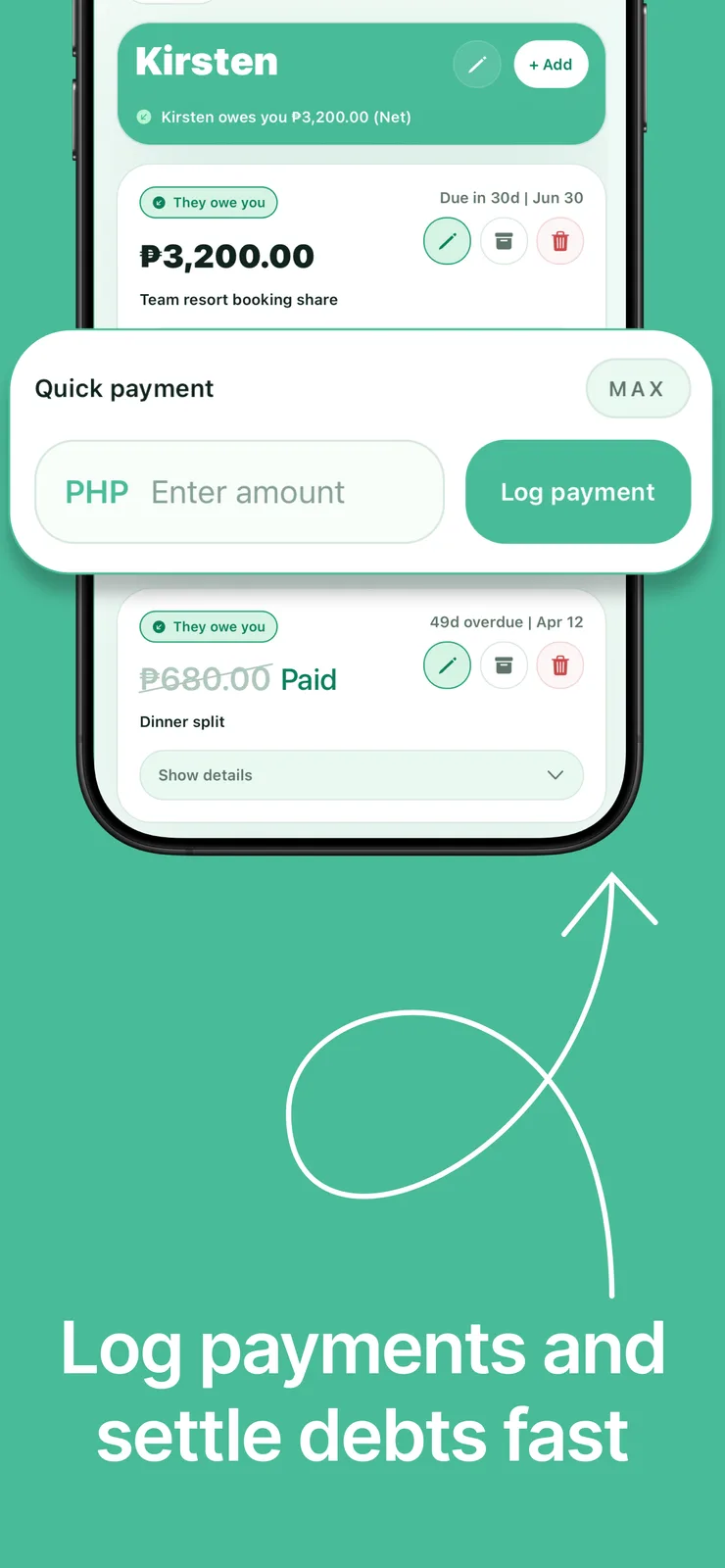 Owemint screenshot 4