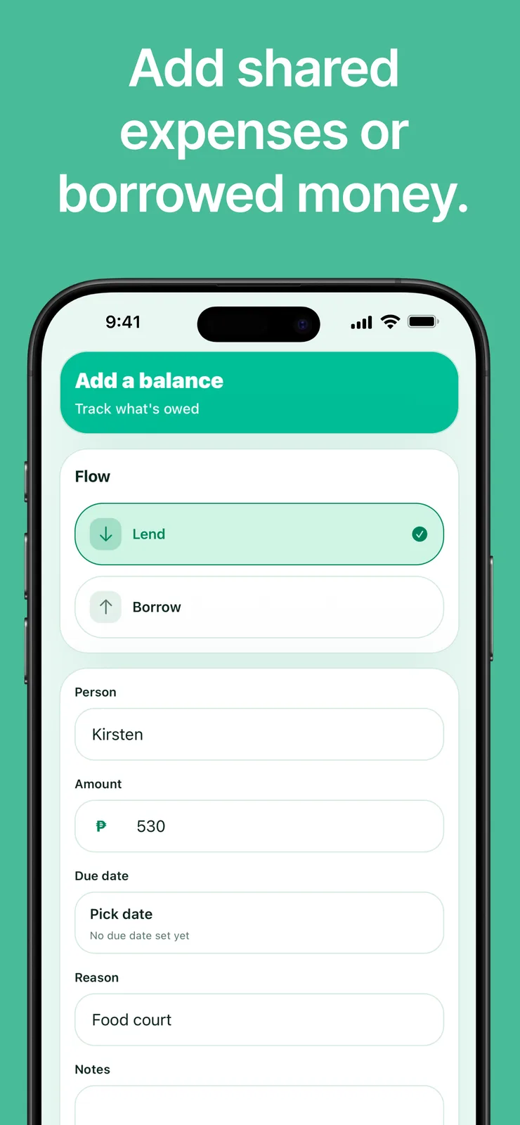 Owemint screenshot 3